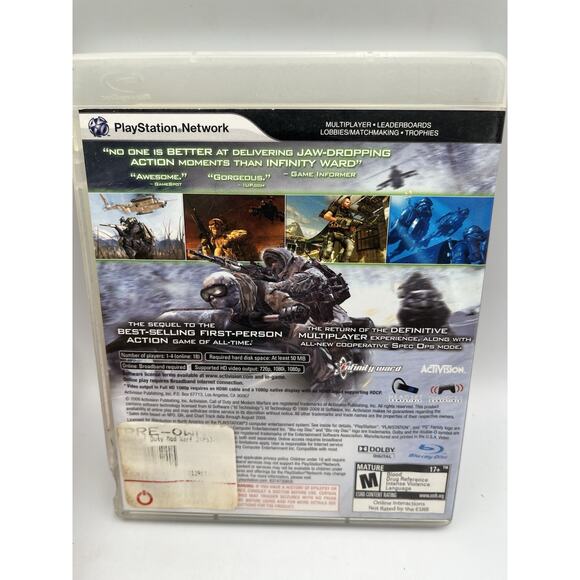 Call of Duty: Modern Warfare 2 (Sony PlayStation 3, 2009) PS3 Complete & Tested - Picture 6 of 6